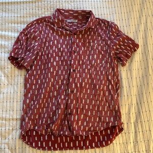 Outerknown BBQ Shirt Camp Collar Short Sleeve XL